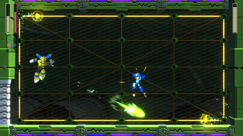 Illustration for article titled Mega Man 11’s iconic hero is moving fast, hitting hard, and completely stuck in a rut